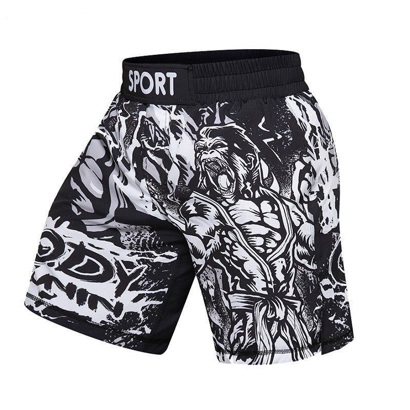 Men's Gym Jiu Jitsu Sanda Shorts null