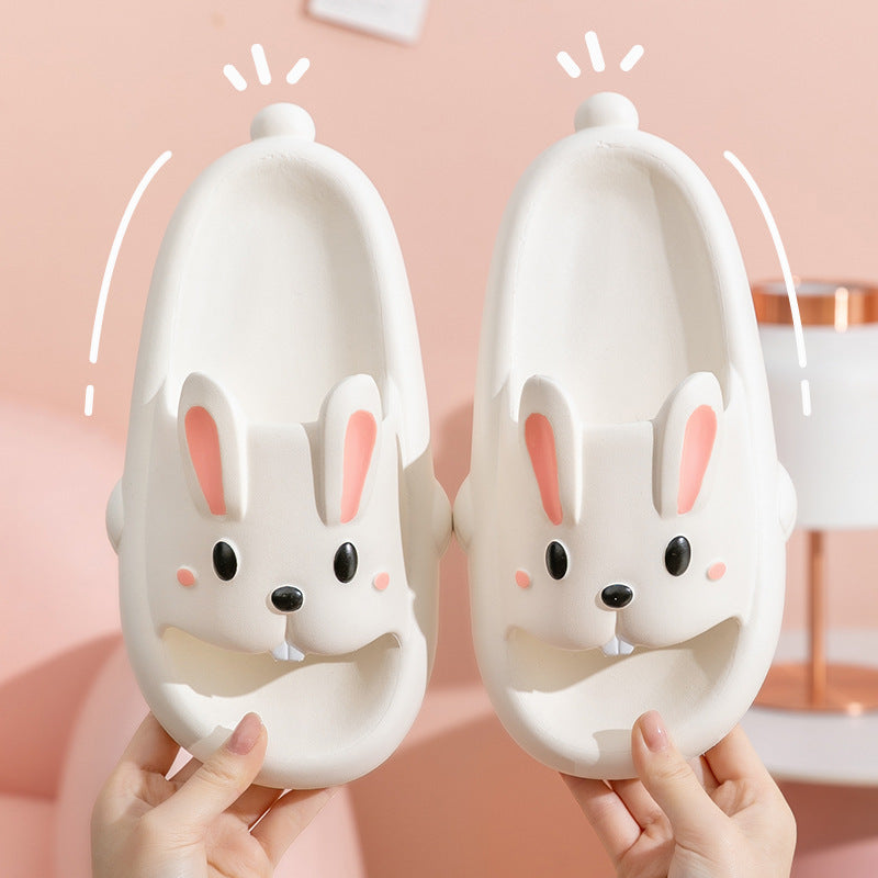 Cute Rabbit Slippers For Kids Women Summer Home Shoes Bathroom Slippers null