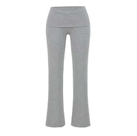 Low-rise Flared Jeans With A Turned-up Hem For A Slimming Look, Womens