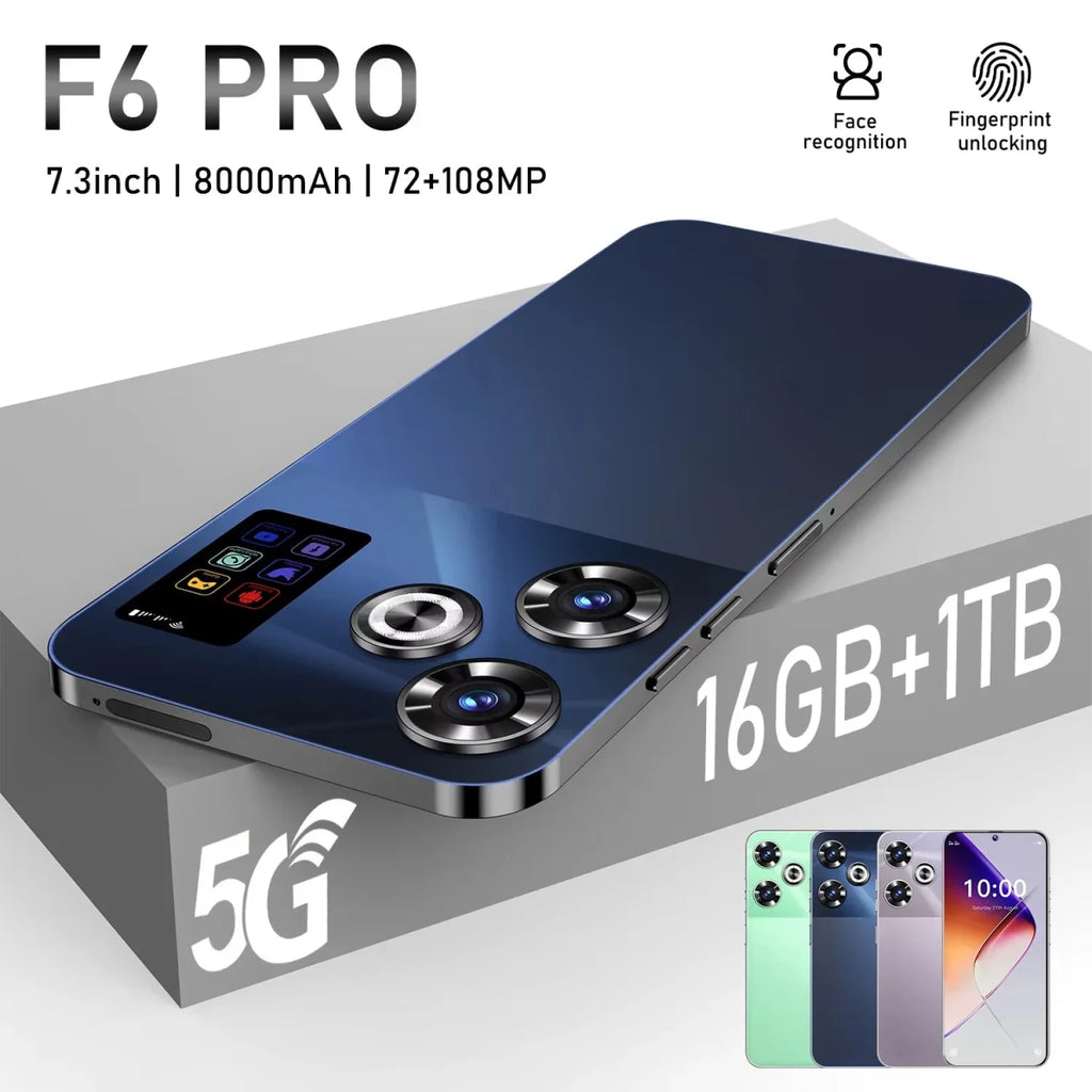F6 Pro Android 14 Gaming Phone 1TB Storage 144Hz Refresh Rate 5G LTE Snapdragon 800 Series Octa Core 108MP Camera 60W Fast Green F6 Pro Android 14 Gaming Phone 1TB Storage 144Hz Refresh Rate 5G LTE Snapdragon 800 Series Octa Core 108MP Camera 60W Fast - shop_name