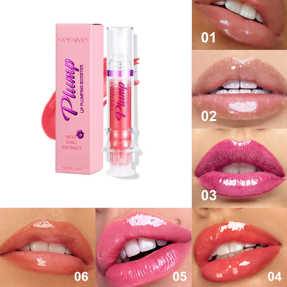 New Tube Lip Rich Lip Color Slightly Spicy Lip Honey Lip Glass Mirror Face Lip Mirror Liquid Lipstick null