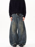 Loose Straight Washed Pants For Men And Women
