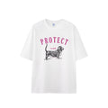 Dog Pulp-pulling Printed T-shirt Loose Animal Short-sleeved T-shirt Men