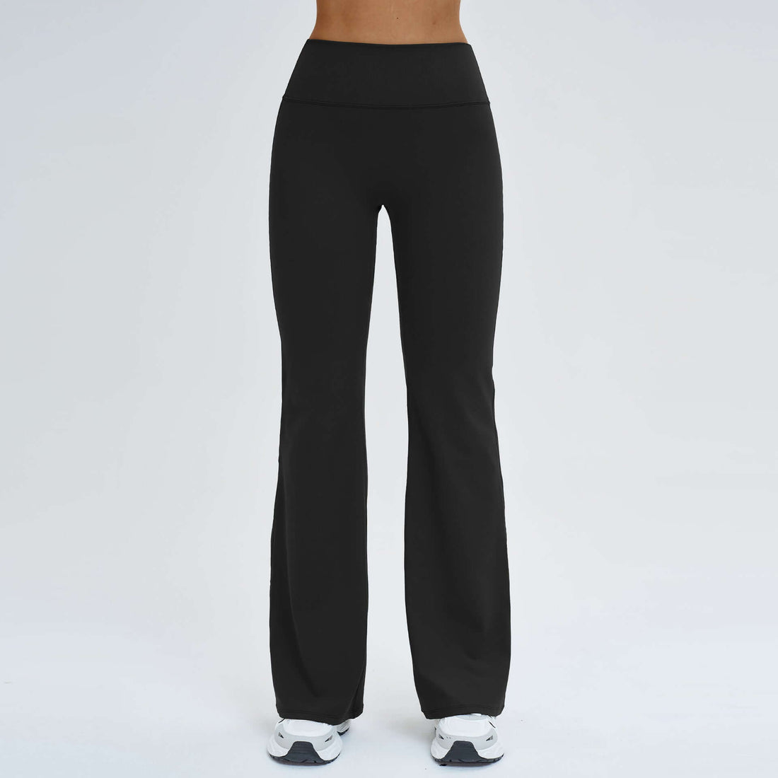 High-waisted Flared Pants With A Slightly Tapered Leg For A Slimming, Sporty Look For Women