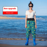 Women's Thick Waterproof One-piece Half Body Rain Pants