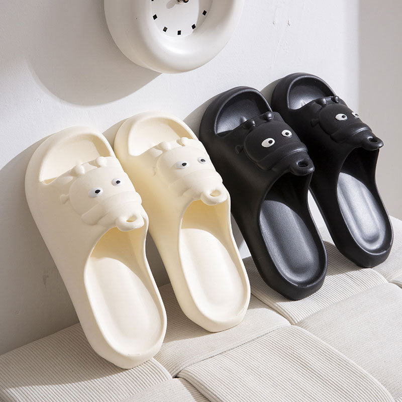 Cute Cartoon Slippers Non-slip Eva Slippers Female Couple House Shoes null