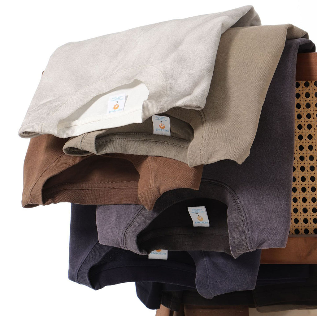 American Retro Double Yarn Pure Cotton Gradient Color Short Sleeve Men