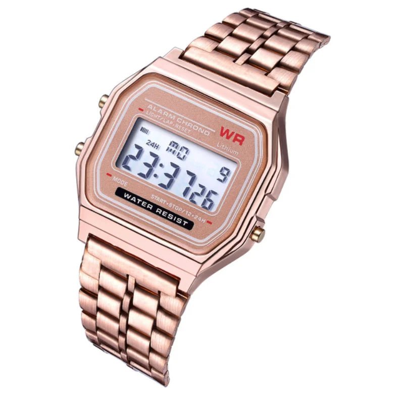 F91W Non - Waterproof Steel Band Watch For Women, Men, Business Clock, Multi - Functional LED Digital Sports Watch, Electronic Clock Golden F91W Non - Waterproof Steel Band Watch For Women, Men, Business Clock, Multi - Functional LED Digital Sports Watch, Electronic Clock - shop_name