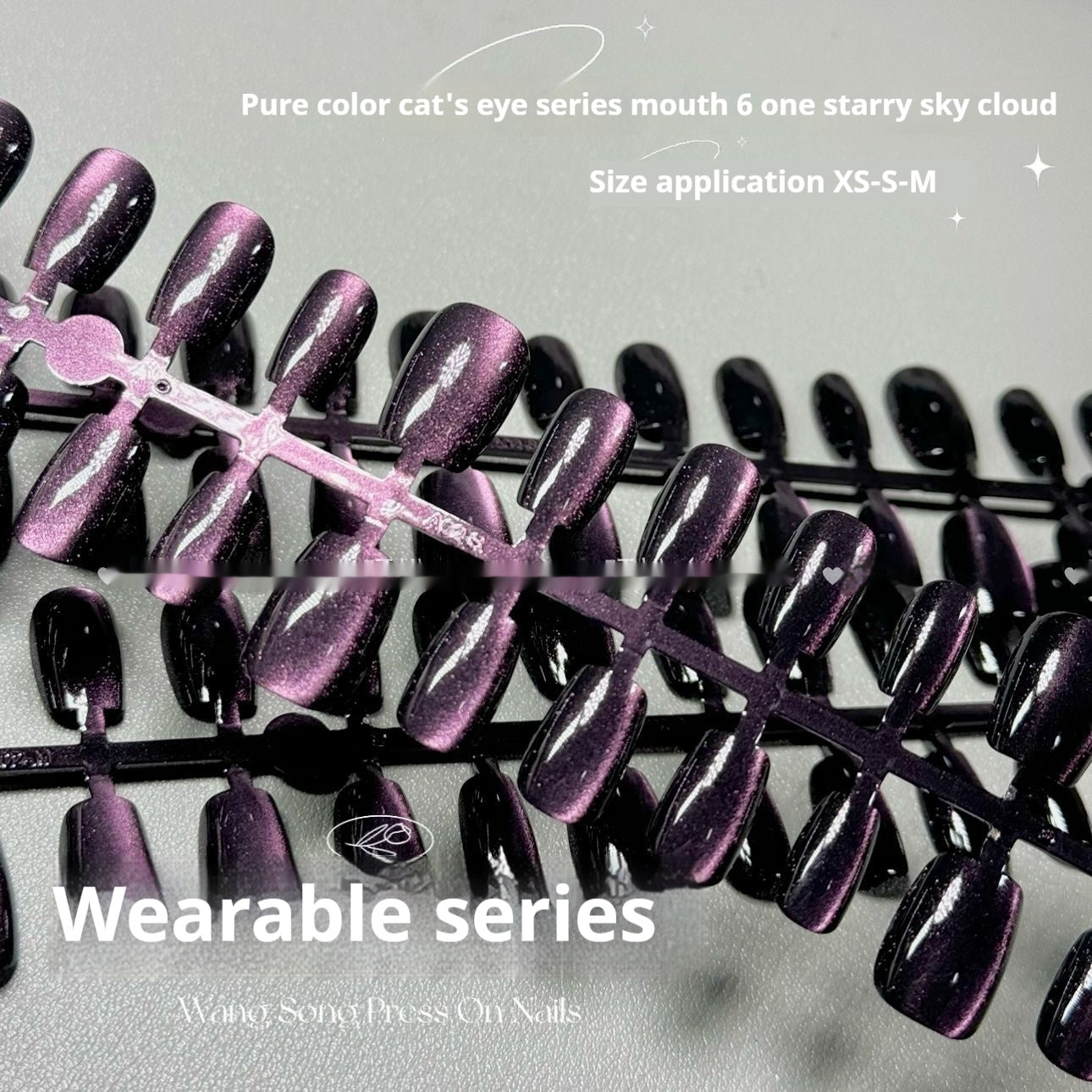 Solid Color Cat Eye 06 Starry Sky Cloud Instagram Mesh Red Purple Cat Eye Wear Armor