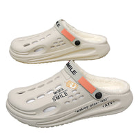 Men's Fleece-Lined Warm Indoor Cotton Slippers