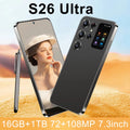 Face Recognition Unlock Original S26 Ultra 5G Smart Mobile Phone 7.3 - inch HD Screen 16GB RAM+1TB Storage Deca Core Processor Black Face Recognition Unlock Original S26 Ultra 5G Smart Mobile Phone 7.3 - inch HD Screen 16GB RAM+1TB Storage Deca Core Processor - shop_name