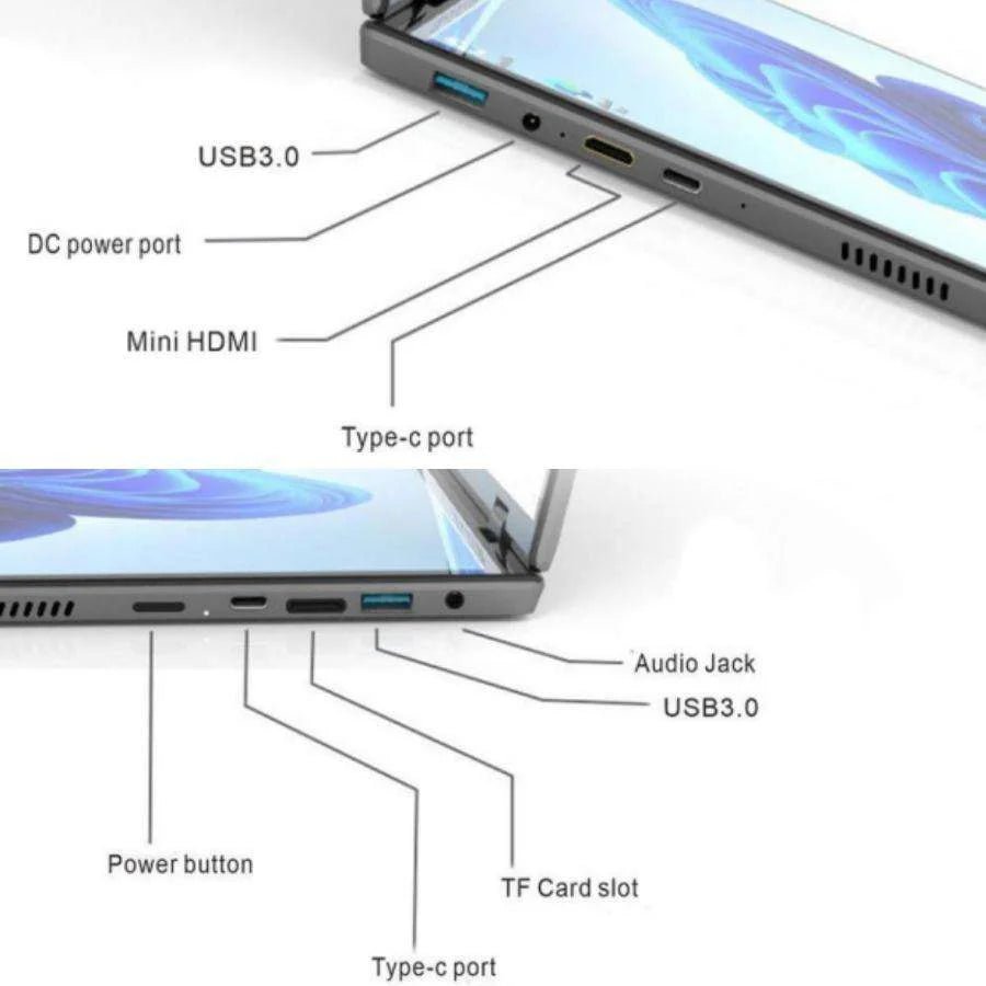 Factory 2025 New Ultrabook 11Inch Foldable Dual Touch Screen Intel I3 12th N100 Aluminum Yoga Laptops for Students and Designers Gray Factory 2025 New Ultrabook 11Inch Foldable Dual Touch Screen Intel I3 12th N100 Aluminum Yoga Laptops for Students and Designers - shop_name