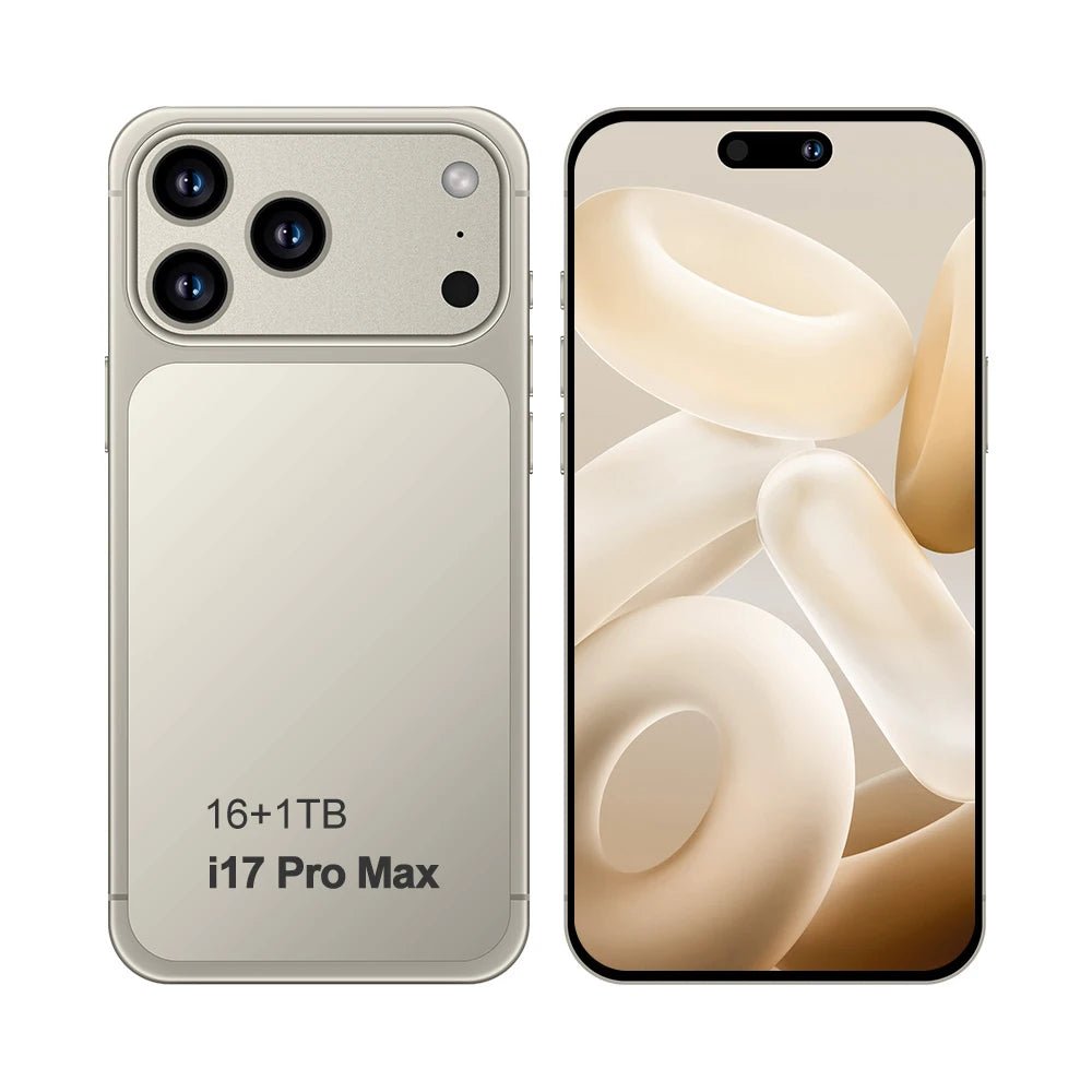 Factory Newest Global 5G Smart Phone I17 Promax OLED 16+1TB Android 15 NFC Octa Core LTE HD French German Spanish Gaming Phone Beige Factory Newest Global 5G Smart Phone I17 Promax OLED 16+1TB Android 15 NFC Octa Core LTE HD French German Spanish Gaming Phone - shop_name