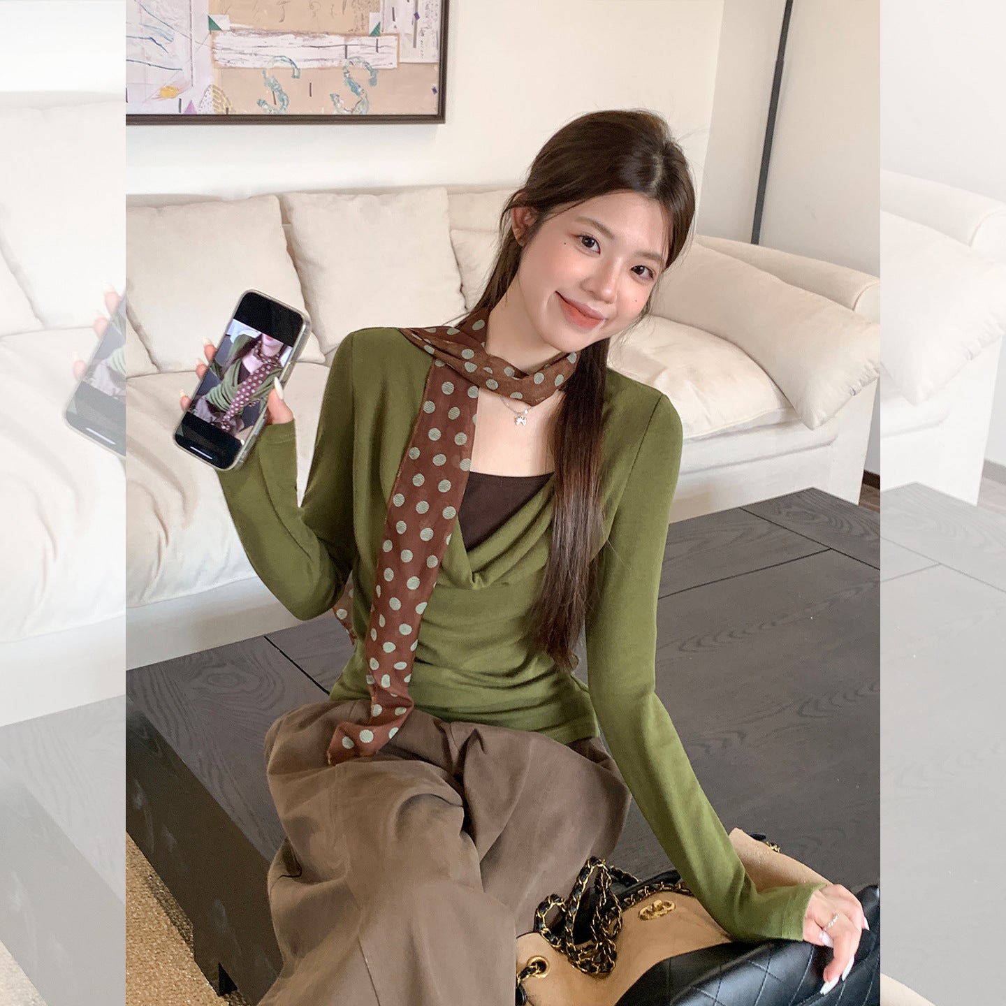 Off-shoulder Scoop-neck Top Thats Slimming And Figure-flattering