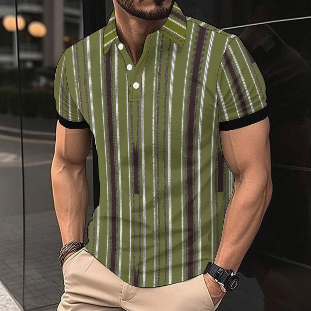 Fashion Casual Men's American Printed Short Sleeve CD03342 Fashion Casual Men's American Printed Short Sleeve - shop_name
