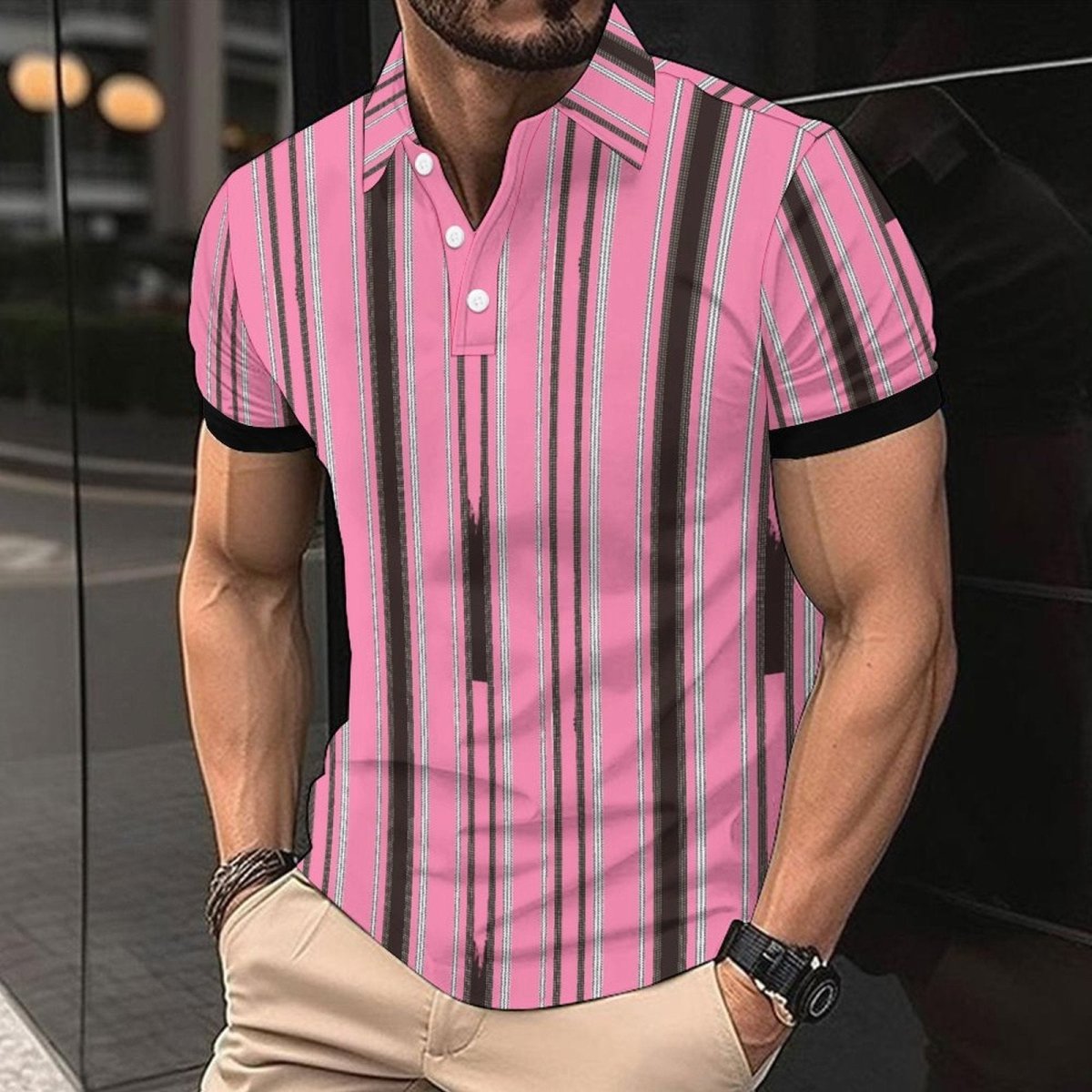 Fashion Casual Men's American Printed Short Sleeve CD03340 Fashion Casual Men's American Printed Short Sleeve - shop_name