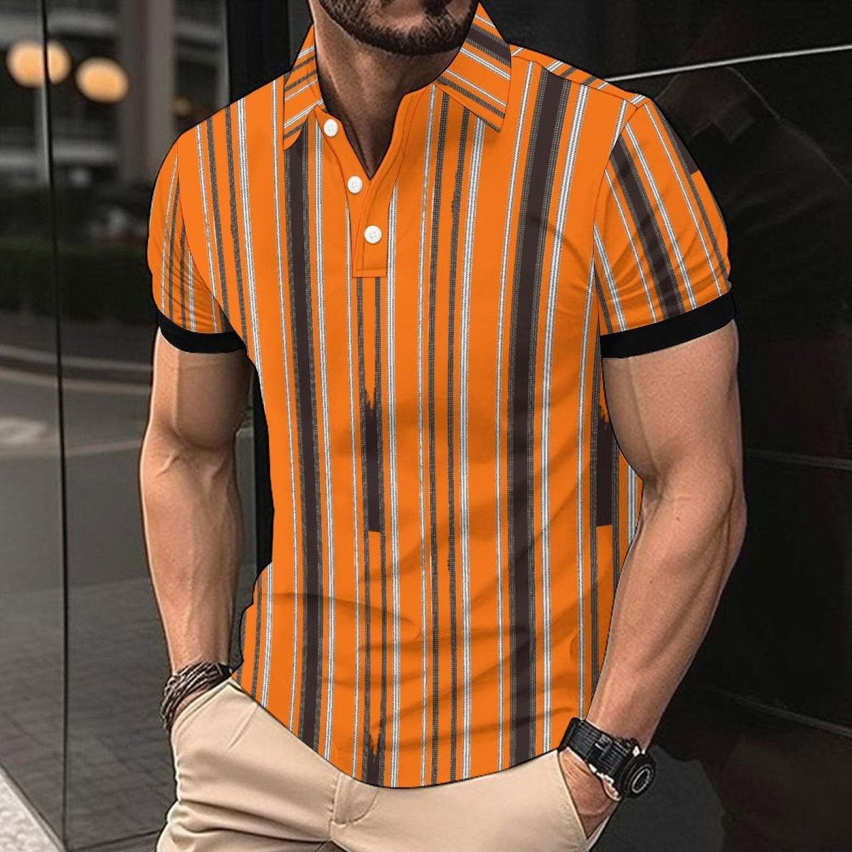 Fashion Casual Men's American Printed Short Sleeve CD03333 Fashion Casual Men's American Printed Short Sleeve - shop_name