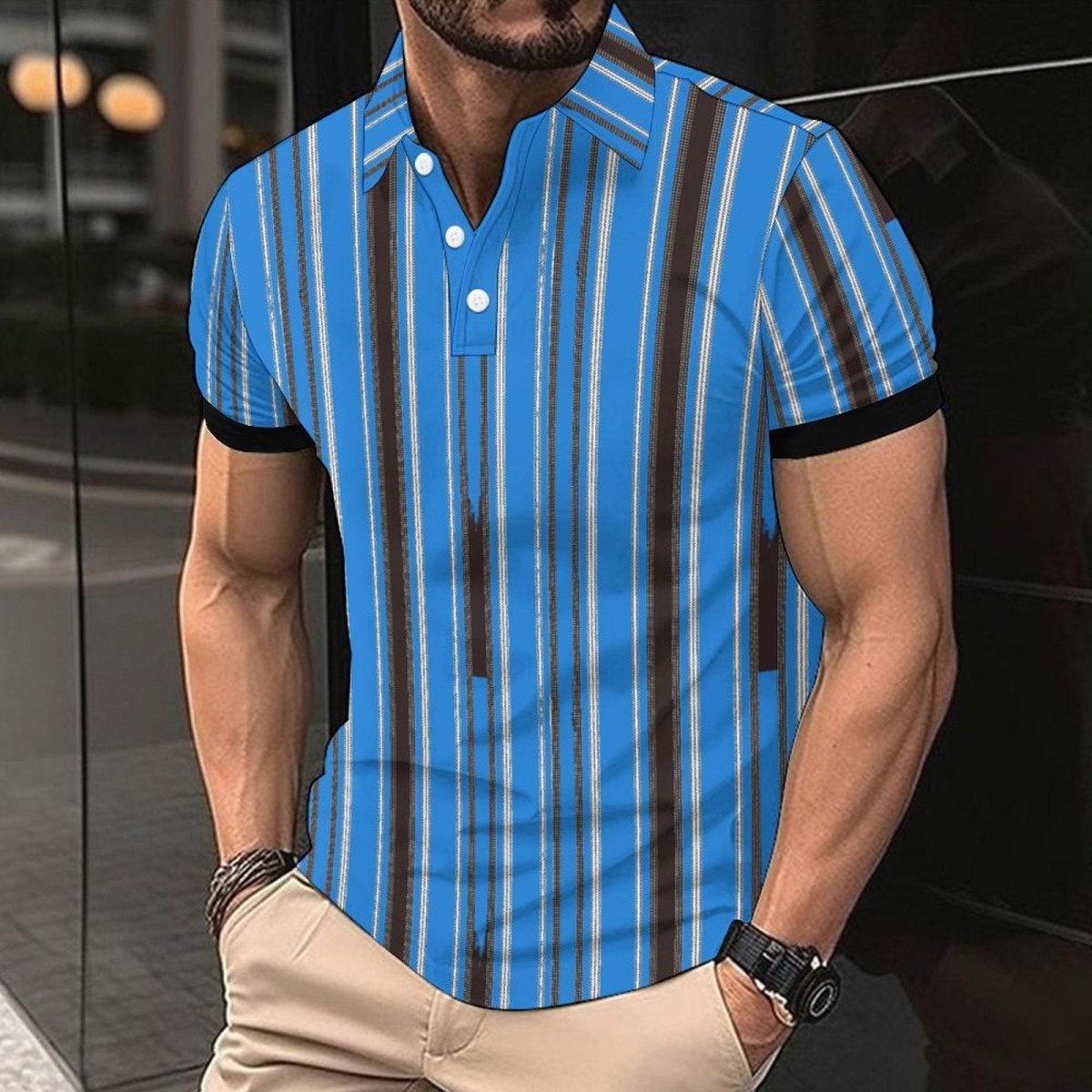 Fashion Casual Men's American Printed Short Sleeve CD03335 Fashion Casual Men's American Printed Short Sleeve - shop_name