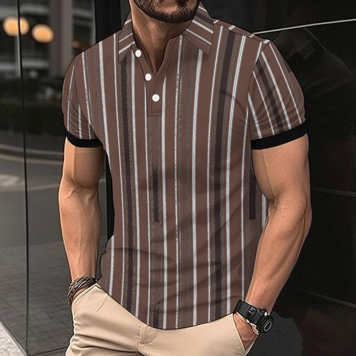 Fashion Casual Men's American Printed Short Sleeve CD03341 Fashion Casual Men's American Printed Short Sleeve - shop_name
