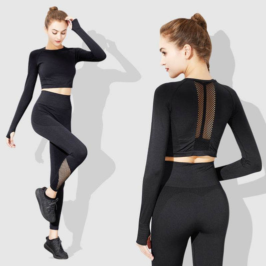 Fashion long sleeve sexy gym suit - Update Avenue 