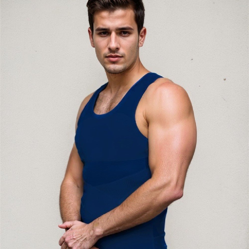 Fashion Personality Men's Breathable Mesh Tight Vest Skin Color Fashion Personality Men's Breathable Mesh Tight Vest - shop_name