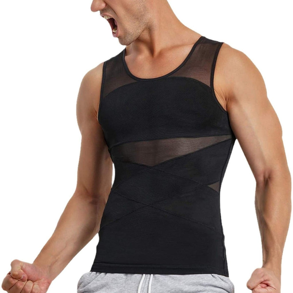 Fashion Personality Men's Breathable Mesh Tight Vest Skin Color Fashion Personality Men's Breathable Mesh Tight Vest - shop_name