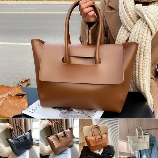 Fashion Women Shoulder Bags Large Capacity Handbags Simple Retro Tote Bags Solid Color Famous Brand High Quality Bags - Update Avenue 