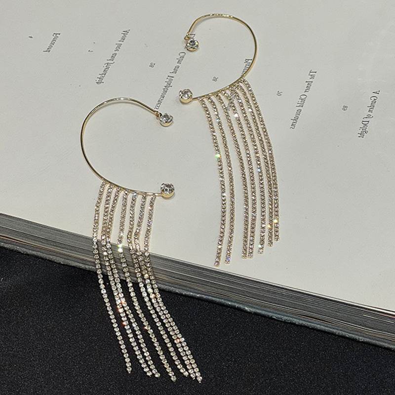 Fashionable And Simple Long Tassel Earrings - Update Avenue 