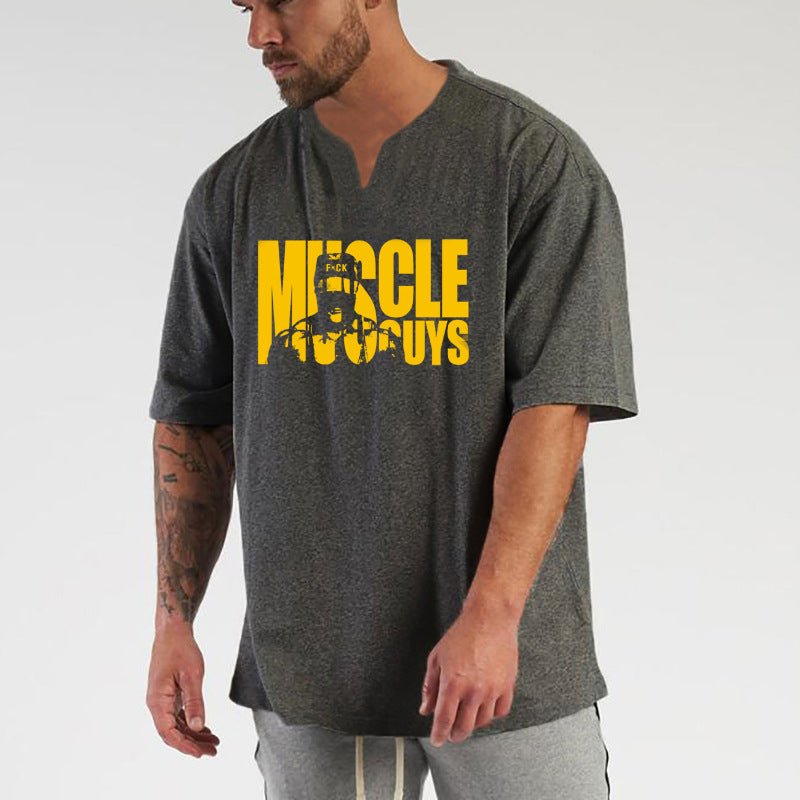 Fashionable Breathable Fitness Muscle Short Sleeve Men White Fashionable Breathable Fitness Muscle Short Sleeve Men - shop_name