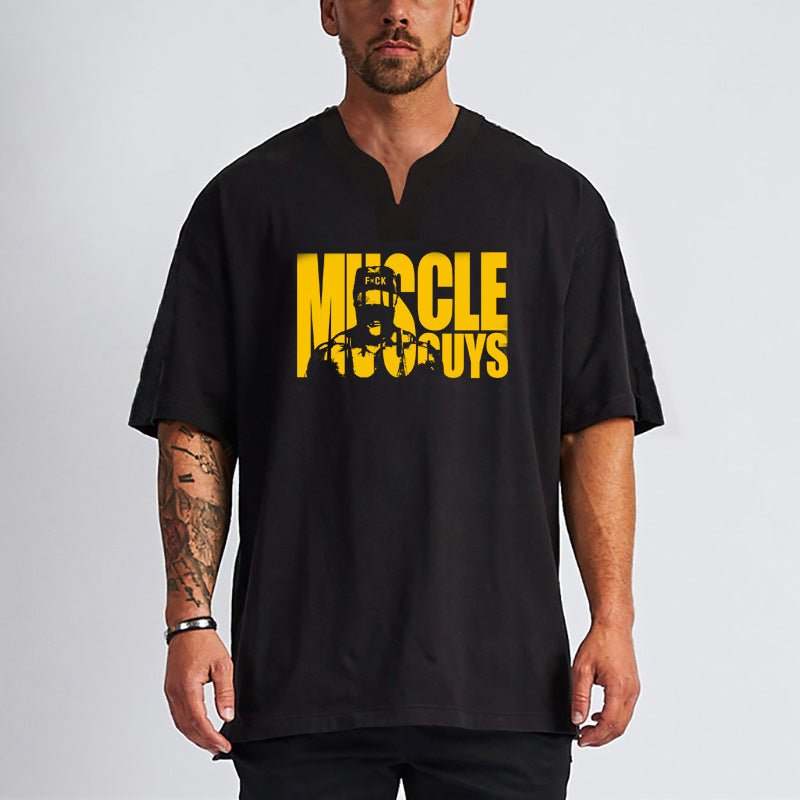 Fashionable Breathable Fitness Muscle Short Sleeve Men White Fashionable Breathable Fitness Muscle Short Sleeve Men - shop_name