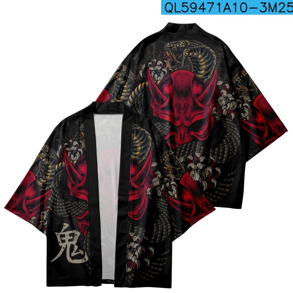 Vintage Hanfu Print Suitable For Both Men And Women null