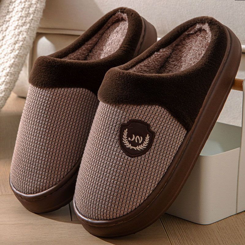 Fleece-lined Warm Thick-soled Non-slip Cotton Shoes Indoor And Outdoor Wear