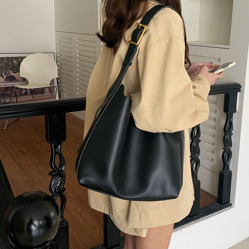 Women's Shoulder Bag Solid Fashion Handbag Crossbody Bag Women's Minimalist PU Leather Bag null