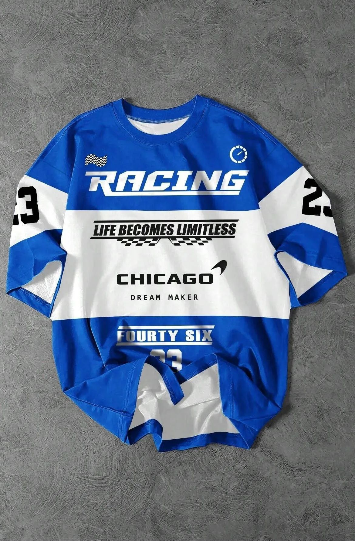 3D Digital Printed Round Neck Short Sleeve