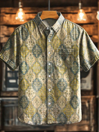 Men's Casual Digital 3D Short Sleeve Top