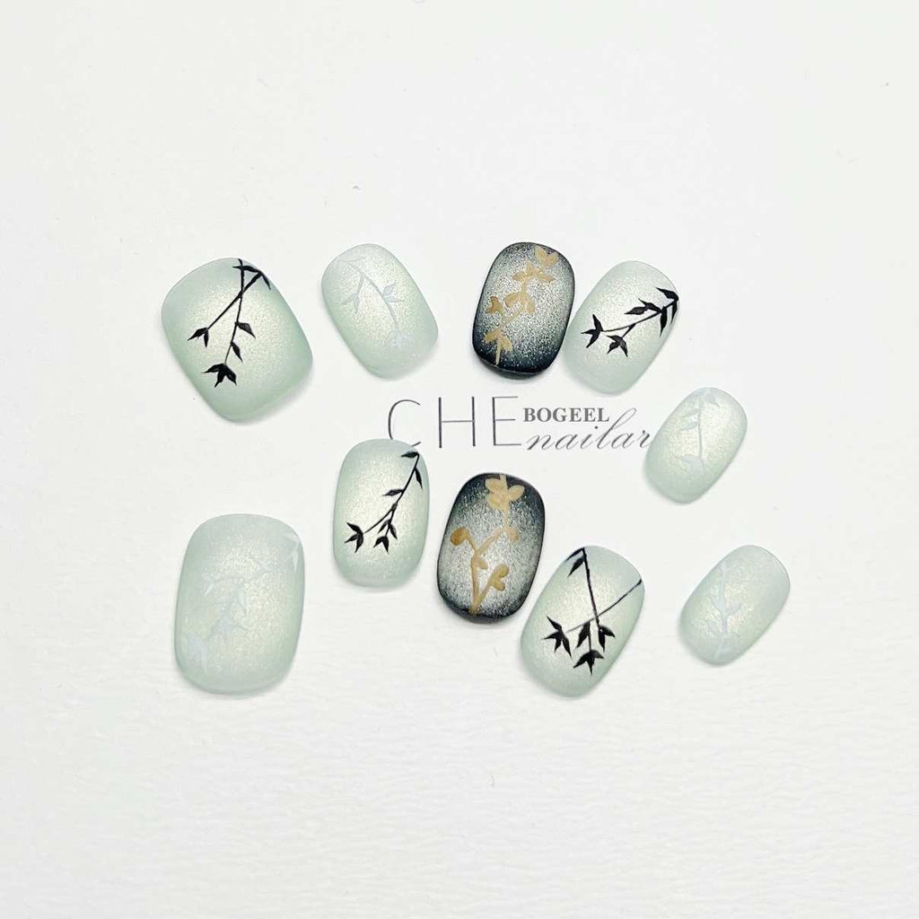 Summer Short Square Round Manicure Fake Nail Tip