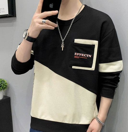 Fleeced Hoodie Pullover For Men With Round Collar - Update Avenue 
