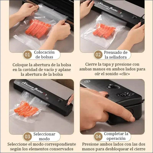 Food Packaging Machine Vacuum Sealing Machine Food Sealing Portable Home Vacuum Kitchen Helper 220V Automatic Packaging