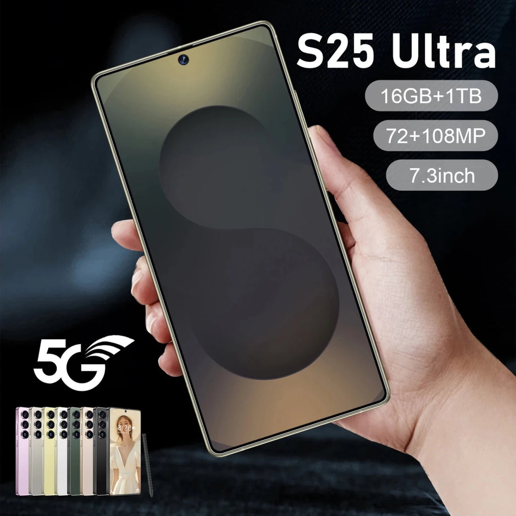 Global Version S25 Ultra 5G Smartphone Android 16 16GB+1TB 7.3 Inch 72+108MP HD Beauty Camera Unlocked Gaming Mobile Phone Green Global Version S25 Ultra 5G Smartphone Android 16 16GB+1TB 7.3 Inch 72+108MP HD Beauty Camera Unlocked Gaming Mobile Phone - shop_name