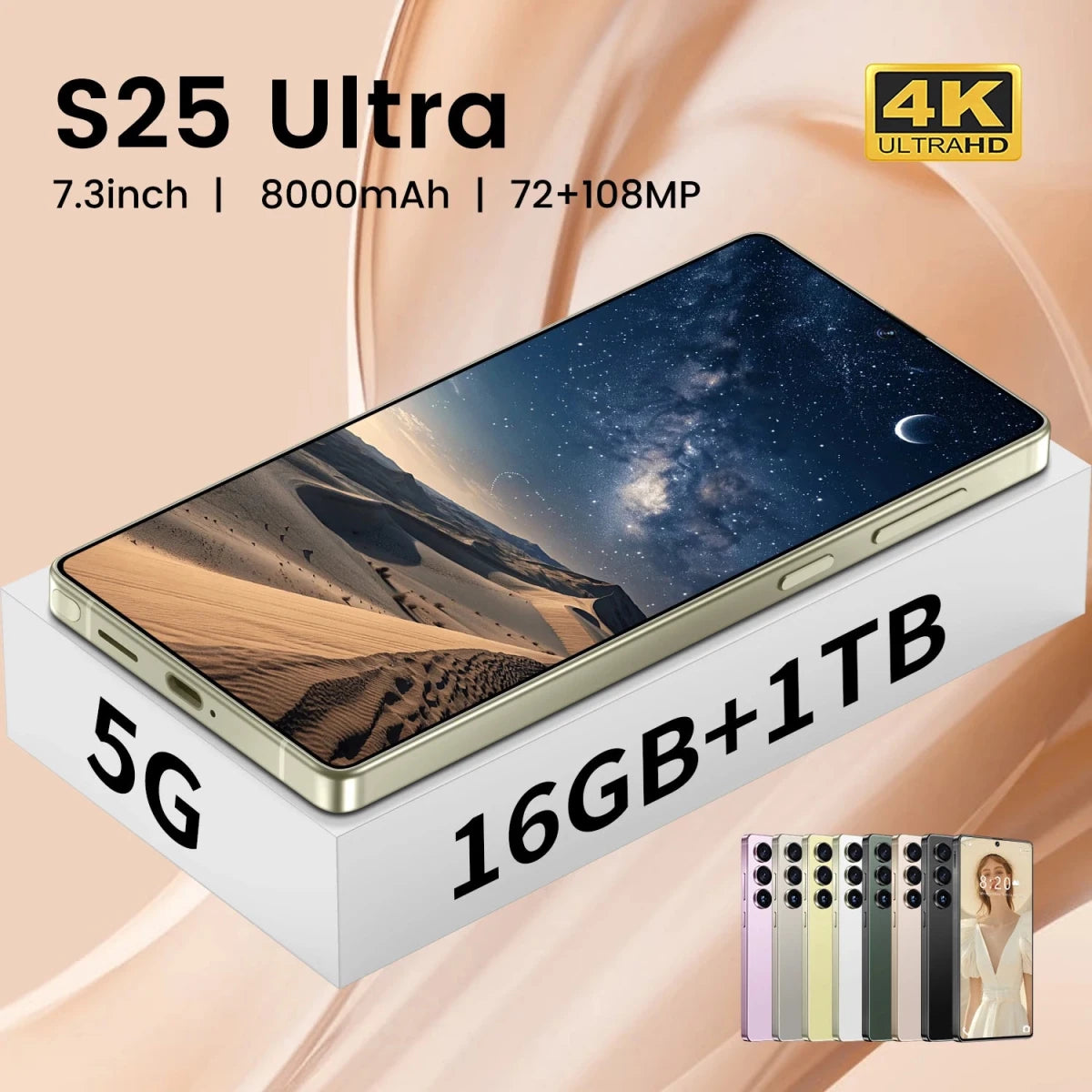 Global Version S25 Ultra 5G Smartphone Android 16 16GB+1TB 7.3 Inch 72+108MP HD Beauty Camera Unlocked Gaming Mobile Phone Green Global Version S25 Ultra 5G Smartphone Android 16 16GB+1TB 7.3 Inch 72+108MP HD Beauty Camera Unlocked Gaming Mobile Phone - shop_name