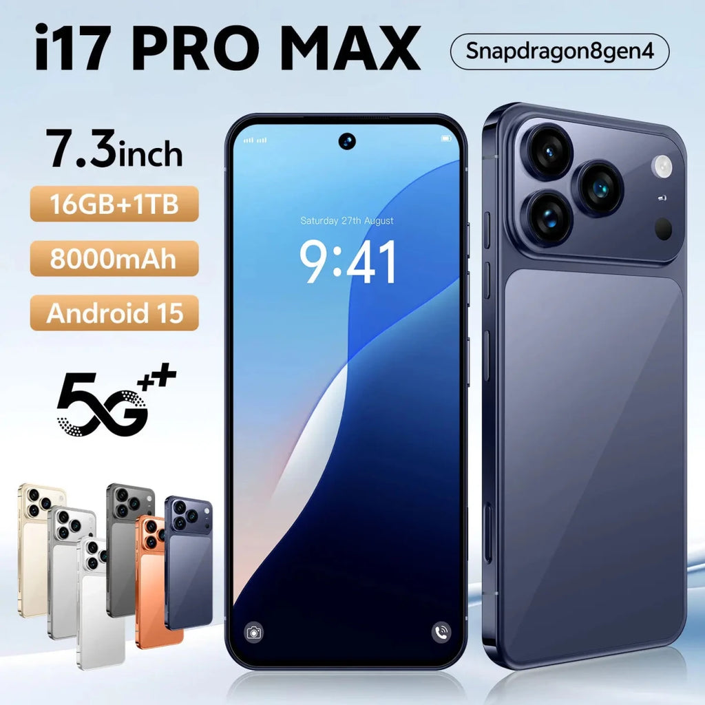 Global Version Unlocked 17 Pro Max 7.3 Inches 5G Android 15 Smartphone 1TB Storage Mobile Phone in English & Spanish Black Global Version Unlocked 17 Pro Max 7.3 Inches 5G Android 15 Smartphone 1TB Storage Mobile Phone in English & Spanish - shop_name