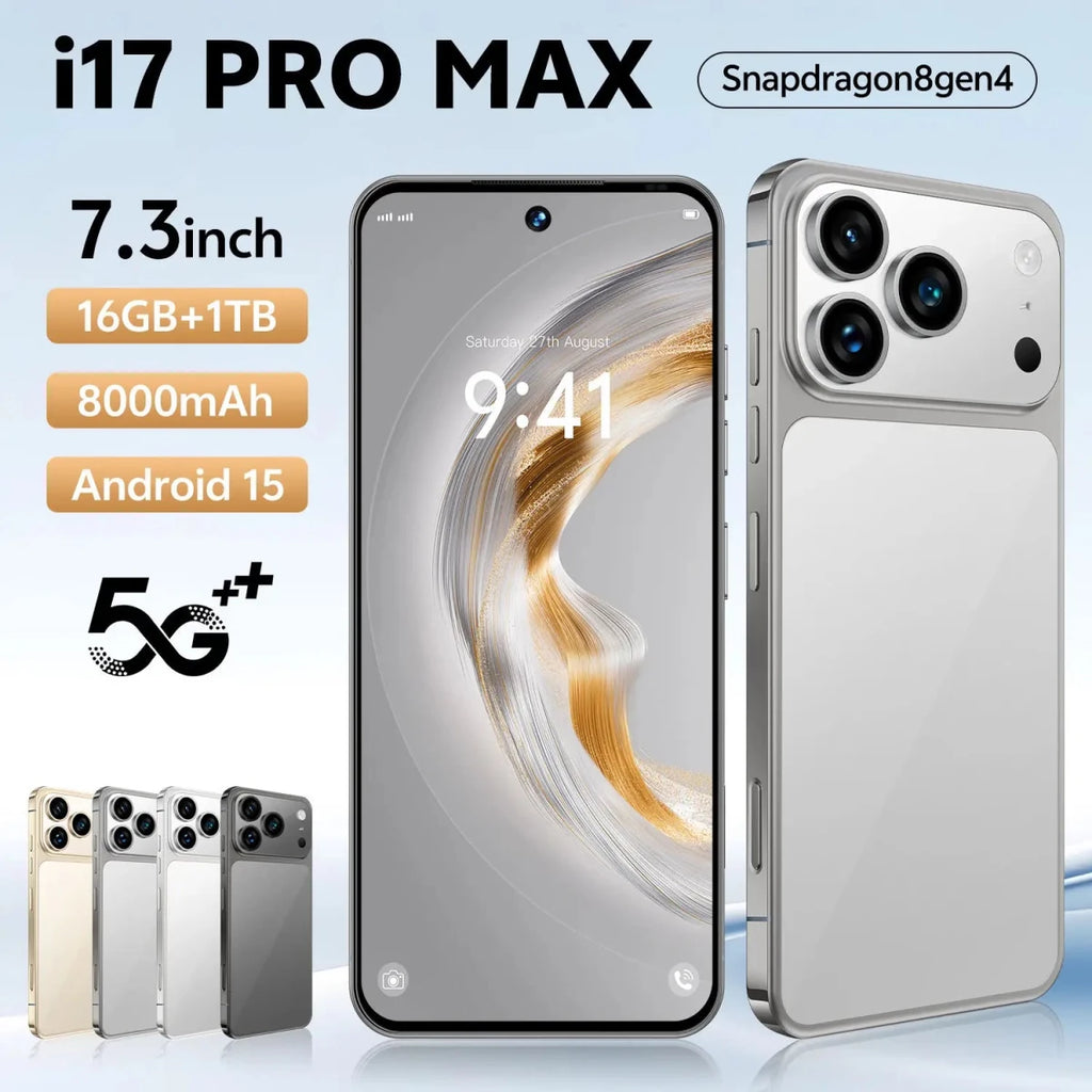 Global Version Unlocked 17 Pro Max 7.3 Inches 5G Android 15 Smartphone 1TB Storage Mobile Phone in English & Spanish Black Global Version Unlocked 17 Pro Max 7.3 Inches 5G Android 15 Smartphone 1TB Storage Mobile Phone in English & Spanish - shop_name