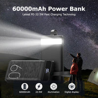 hganus 60000mAh Power Bank QC PD3.0 22.5W Fast Charging Powerbank Portable Charger External Battery For iPad iPhone Xiaomi 50001mAh - 100000mAh hganus 60000mAh Power Bank QC PD3.0 22.5W Fast Charging Powerbank Portable Charger External Battery For iPad iPhone Xiaomi - shop_name