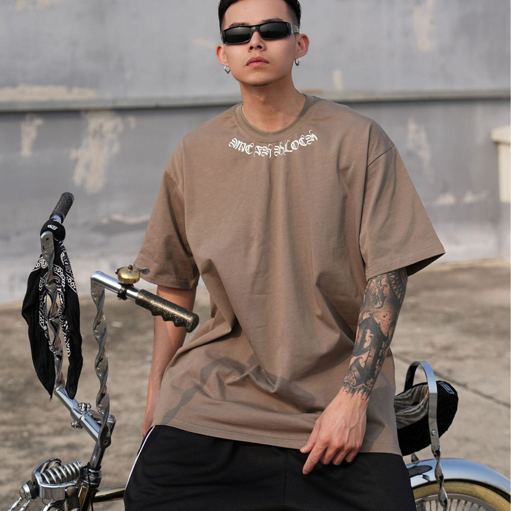 Hip Hop Floral Printed Loose Short Sleeve T-shirt White Hip Hop Floral Printed Loose Short Sleeve T-shirt - shop_name