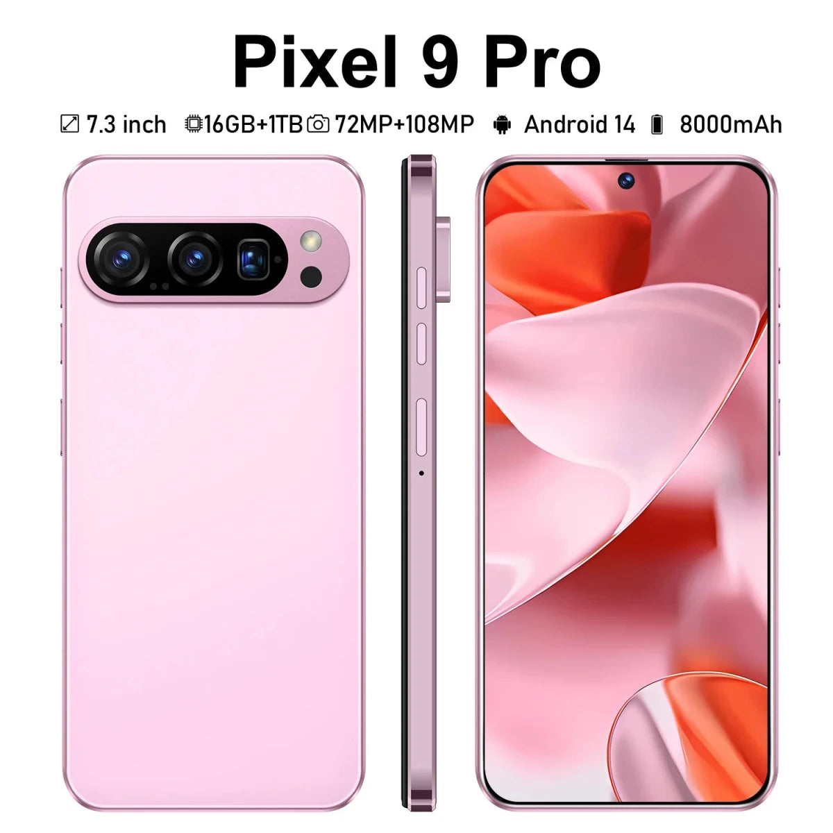 Hot Sale 16GB+1T for Pixe 9 Pro Android15 XL Rugged Cell Phone with Octa Core CPU and Dual SIM Card Supports Satellite Phone Pink Hot Sale 16GB+1T for Pixe 9 Pro Android15 XL Rugged Cell Phone with Octa Core CPU and Dual SIM Card Supports Satellite Phone - shop_name