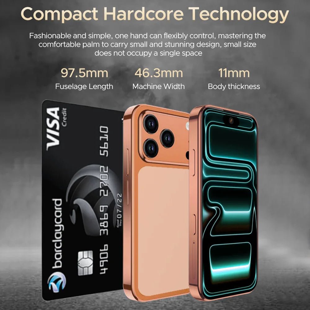 Hot Sale Mini Phone XS17Pro Promax Mini Smartphone HD Screen Quad Core Processor Tiny Compact WIFI Mobile Phones Orange Hot Sale Mini Phone XS17Pro Promax Mini Smartphone HD Screen Quad Core Processor Tiny Compact WIFI Mobile Phones - shop_name