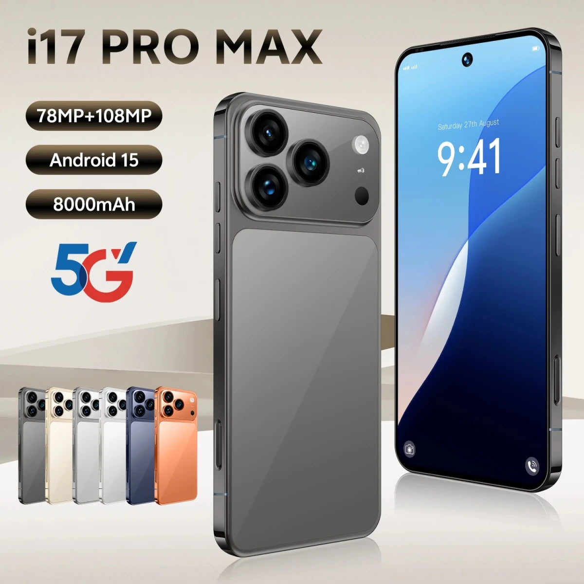 Hot Sale New Arrived Low Price I17 Pro Max Mobile Phones Dual Sim Global Version I17ProMax Smartphone 8GB+256GB Cell Phones Black Hot Sale New Arrived Low Price I17 Pro Max Mobile Phones Dual Sim Global Version I17ProMax Smartphone 8GB+256GB Cell Phones - shop_name