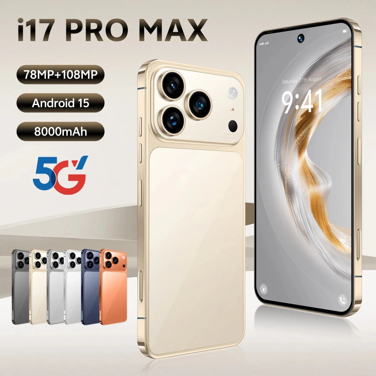 Hot Sale New Arrived Low Price I17 Pro Max Mobile Phones Dual Sim Global Version I17ProMax Smartphone 8GB+256GB Cell Phones Gold Hot Sale New Arrived Low Price I17 Pro Max Mobile Phones Dual Sim Global Version I17ProMax Smartphone 8GB+256GB Cell Phones - shop_name