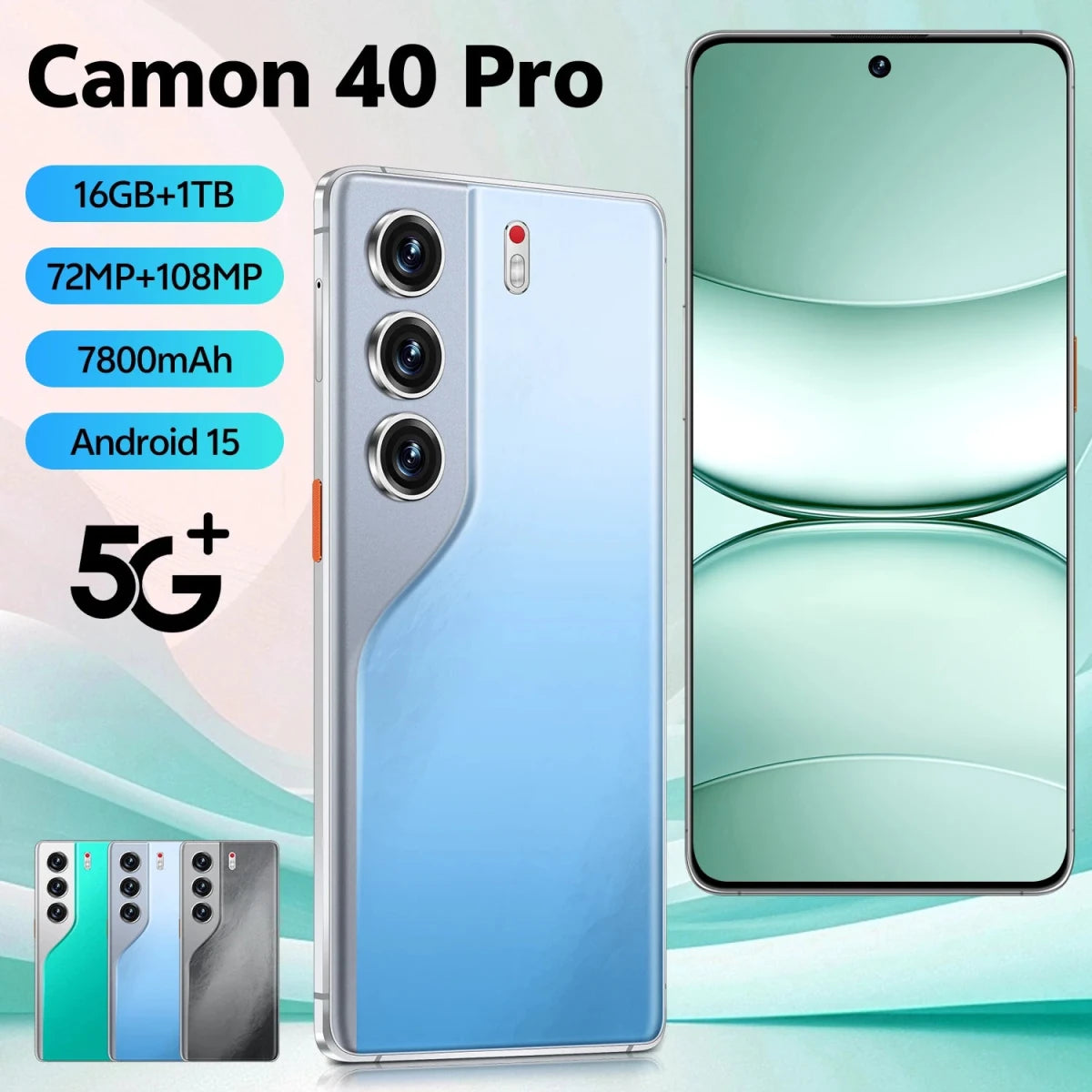 Hot Sale New Camon 40 Pro 16GB+1TB 7.3 Inch 5G Smart Phone HD Original Unlocked Dual Card 16GB+1TB Android 15 Mobilephone Black Hot Sale New Camon 40 Pro 16GB+1TB 7.3 Inch 5G Smart Phone HD Original Unlocked Dual Card 16GB+1TB Android 15 Mobilephone - shop_name