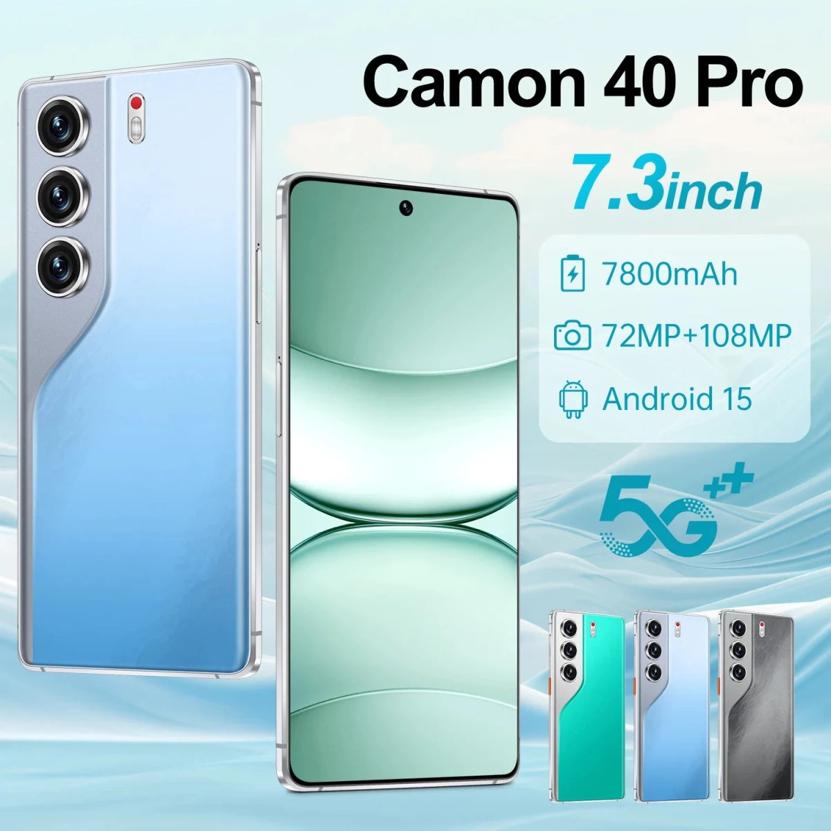Hot Sale New Camon 40 Pro 16GB+1TB 7.3 Inch 5G Smart Phone HD Original Unlocked Dual Card 16GB+1TB Android 15 Mobilephone Black Hot Sale New Camon 40 Pro 16GB+1TB 7.3 Inch 5G Smart Phone HD Original Unlocked Dual Card 16GB+1TB Android 15 Mobilephone - shop_name